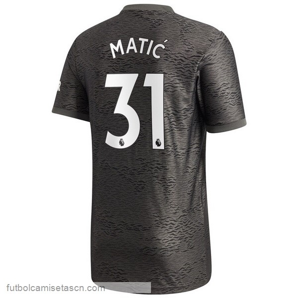 Camiseta Manchester United NO.31 Matic 2ª 2020/21 Negro